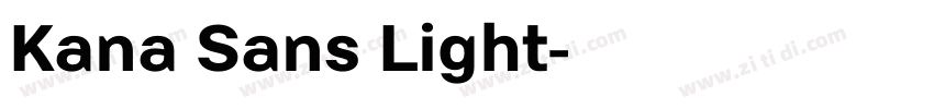 Kana Sans Light字体转换